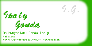 ipoly gonda business card